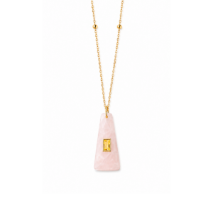 Colar Aura Quartzo Rosa